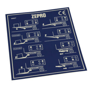Label control box 6-button Zepro - 6014380L