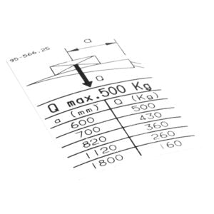 Label 500 kg MBB-Palfinger - 6013950L