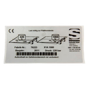 Label Sörensen - 6017428L