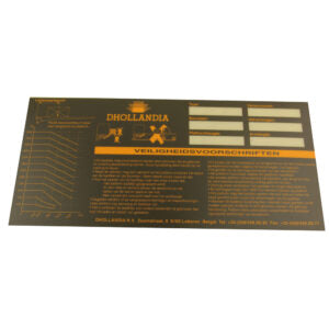 Information code Label Dhollandia - 6051850L